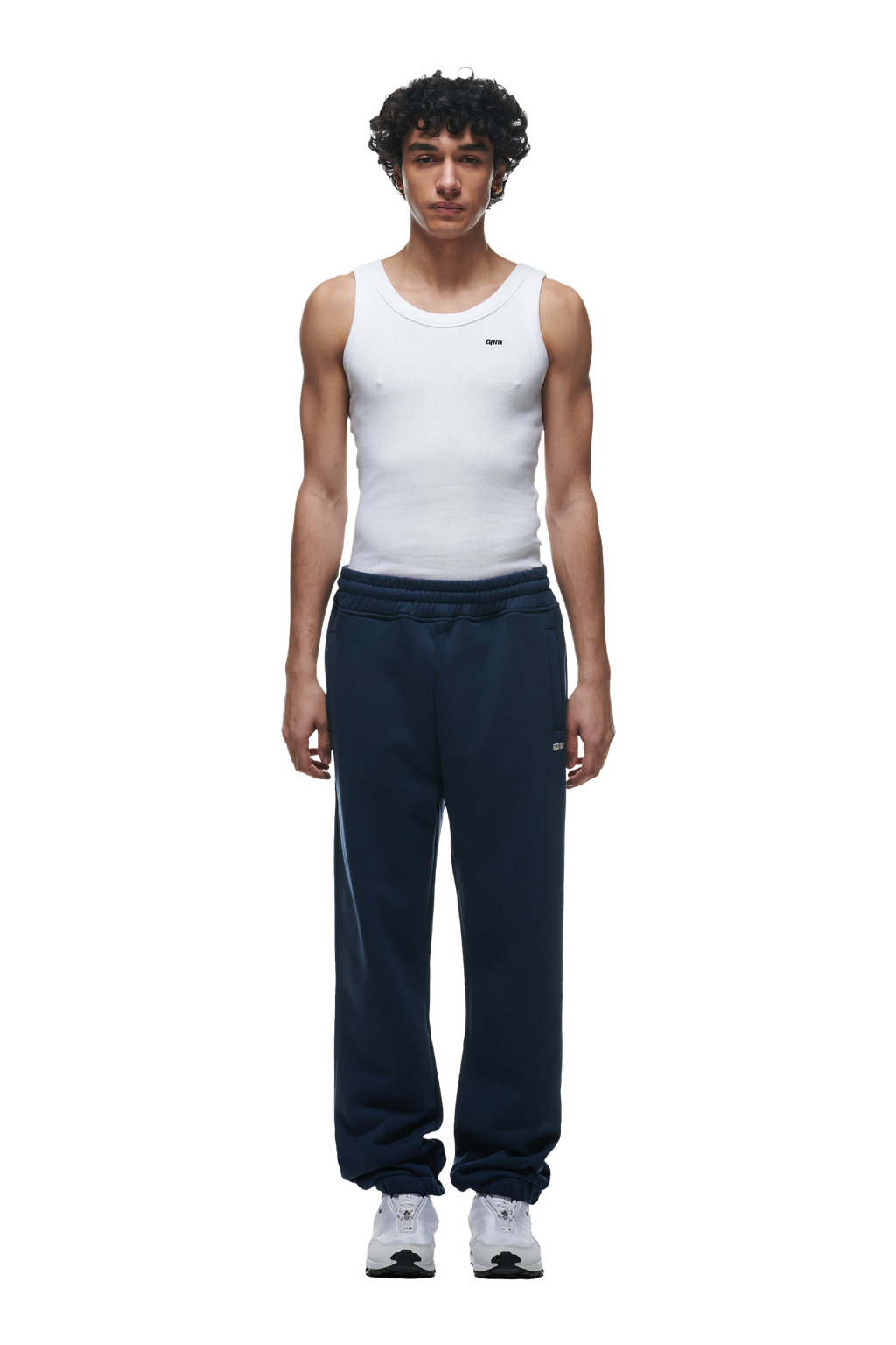 JOGGINGHOSE MIT BÜNDCHEN MARINEBLAU