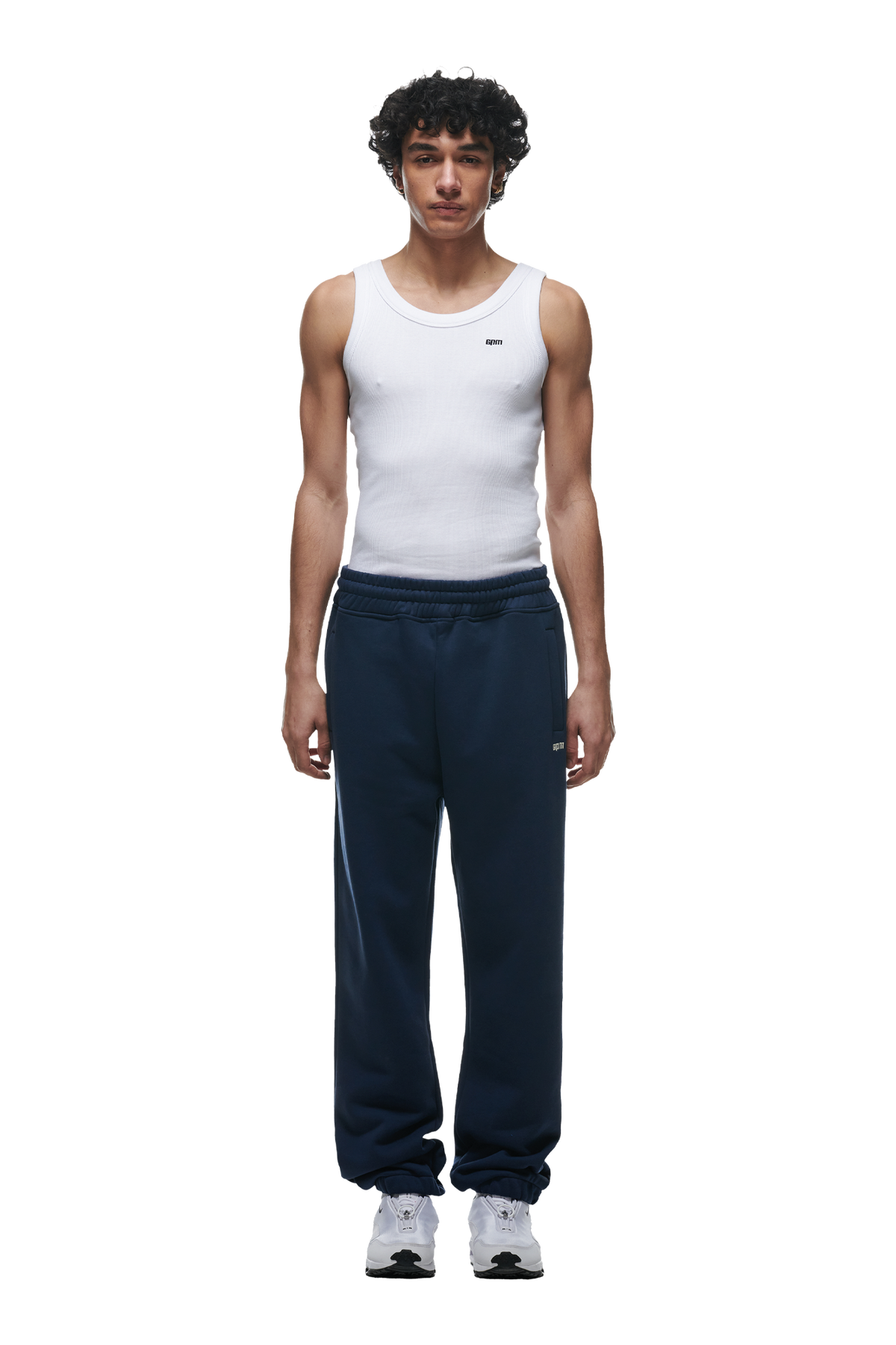 JOGGINGHOSE MIT BÜNDCHEN MARINEBLAU