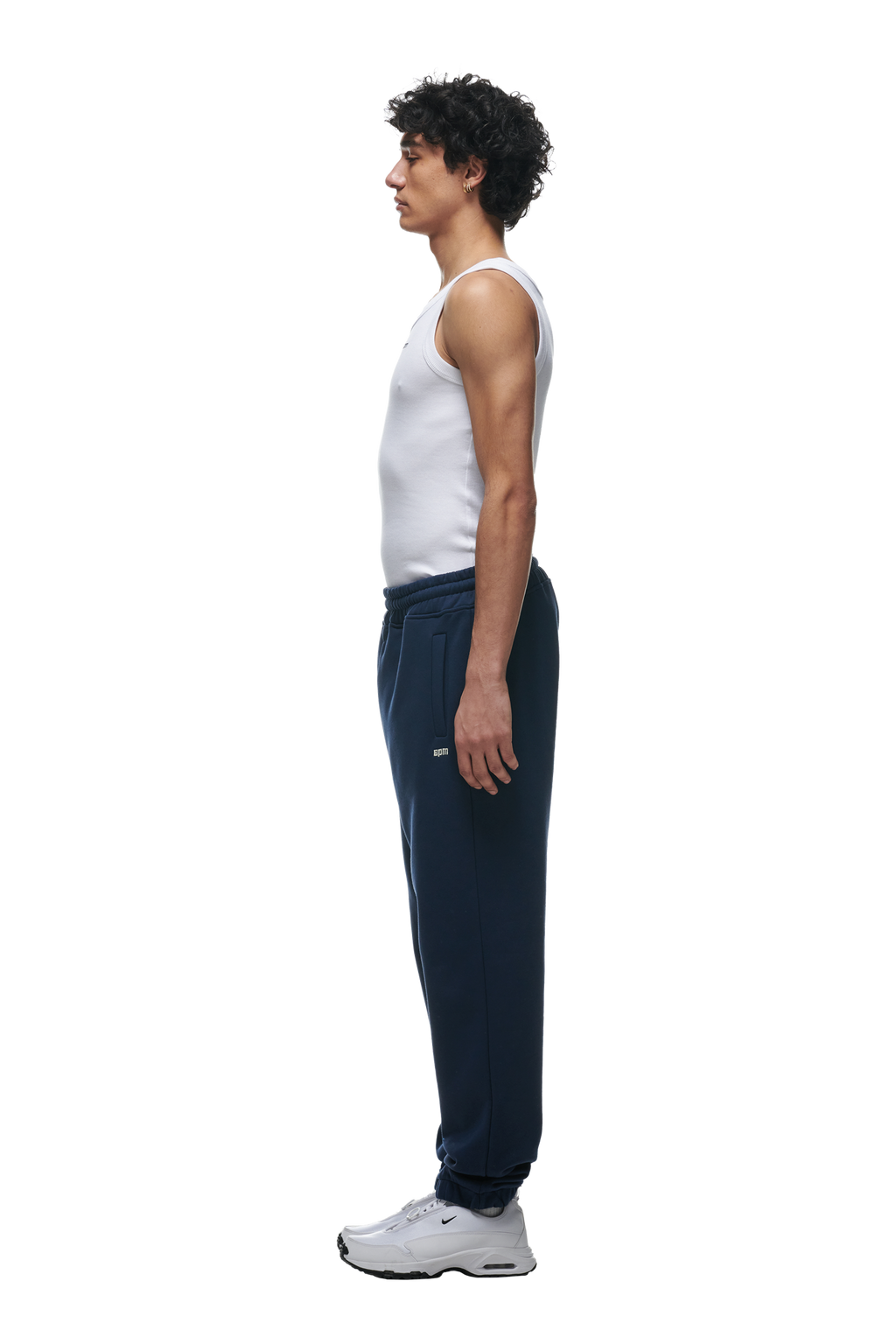 JOGGINGHOSE MIT BÜNDCHEN MARINEBLAU
