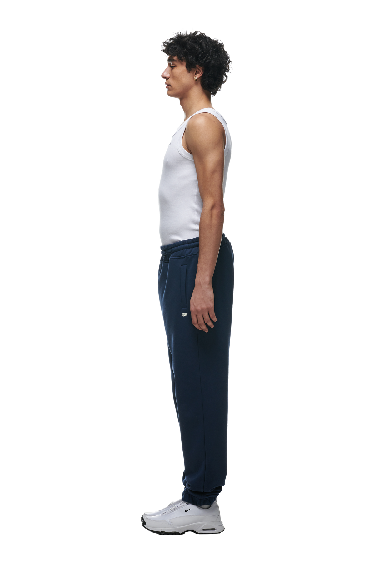 JOGGINGHOSE MIT BÜNDCHEN MARINEBLAU
