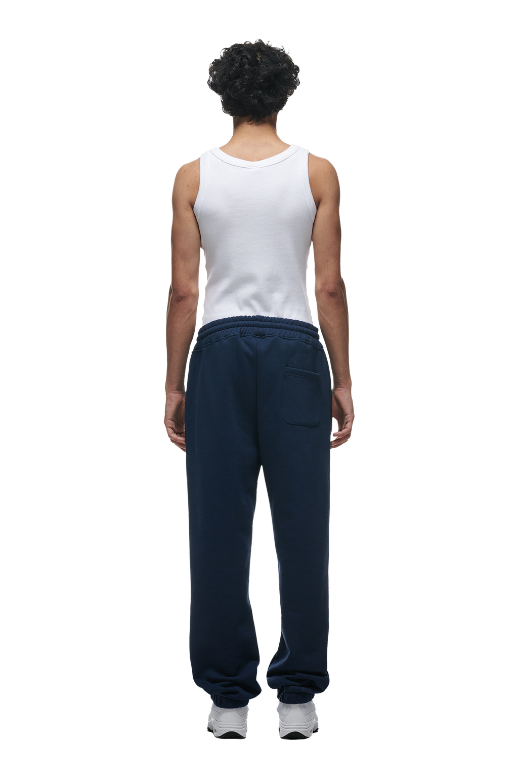 JOGGINGHOSE MIT BÜNDCHEN MARINEBLAU