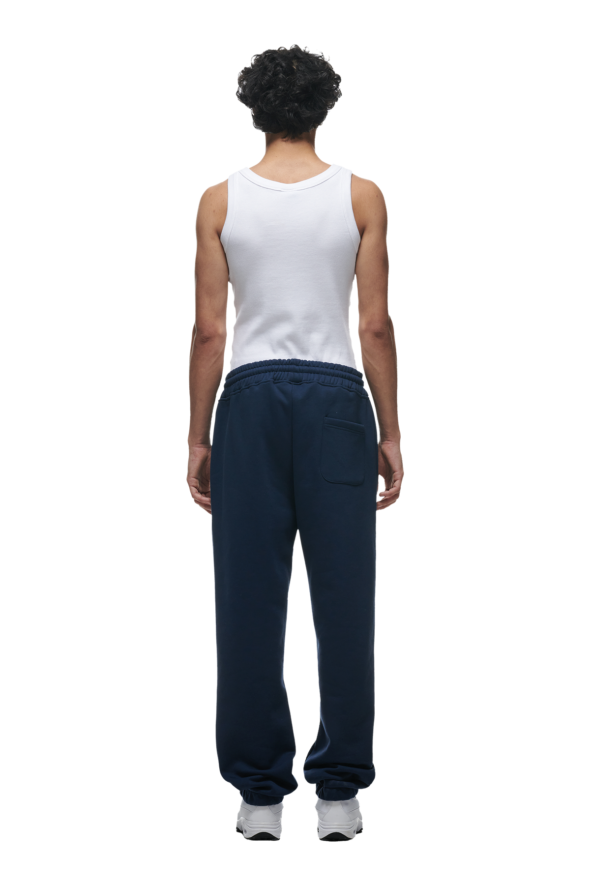 JOGGINGHOSE MIT BÜNDCHEN MARINEBLAU