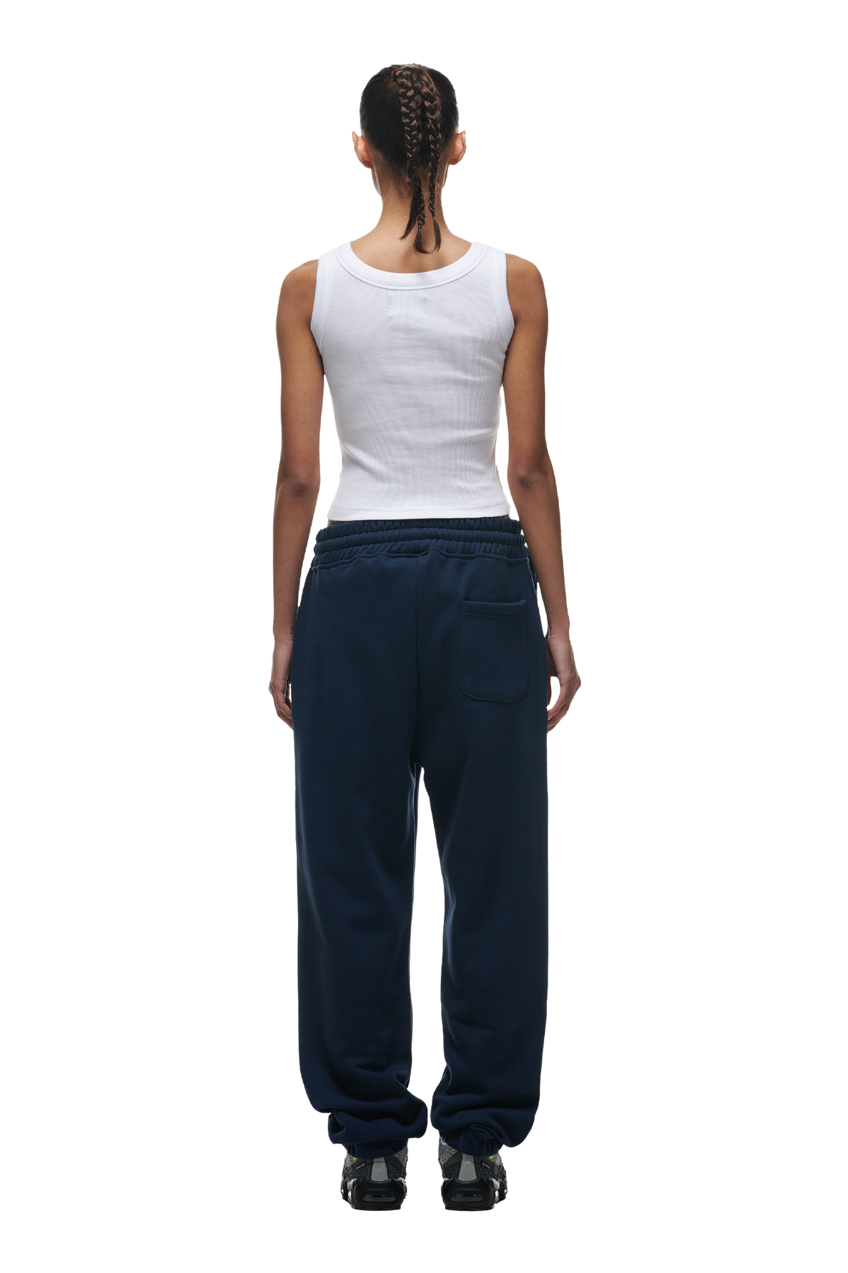 JOGGINGHOSE MIT BÜNDCHEN MARINEBLAU