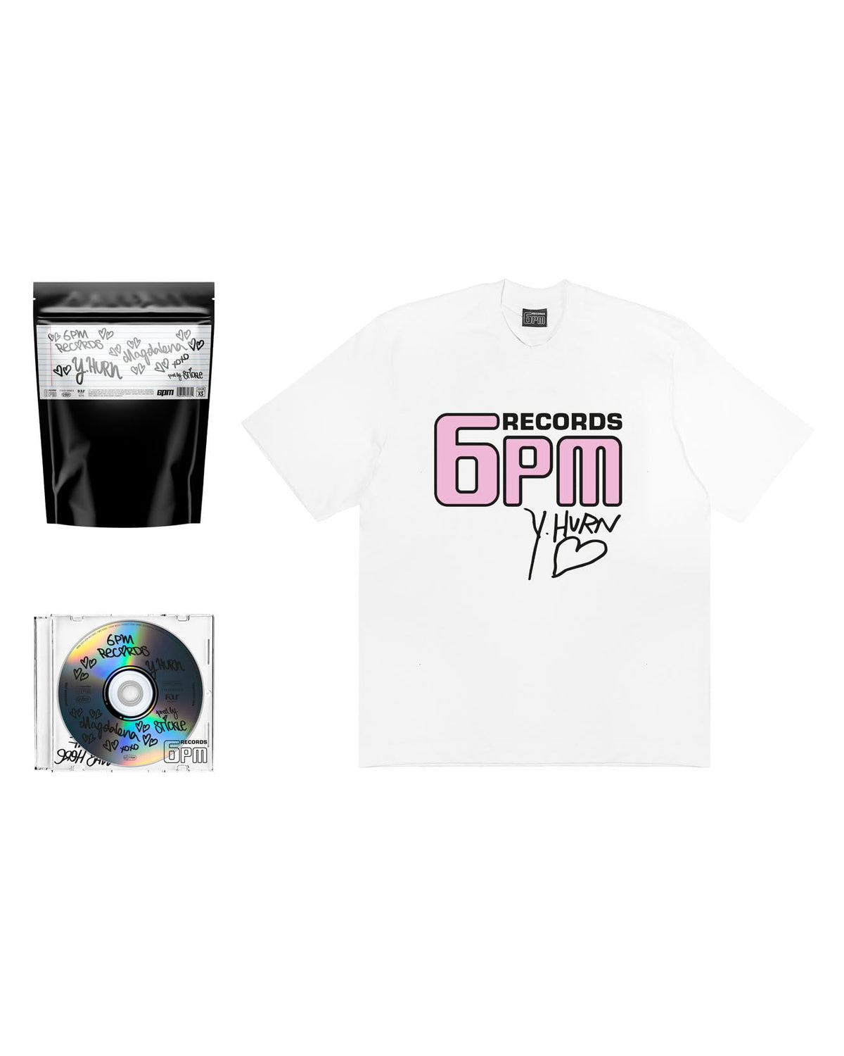 6PM RECORDS x Yung Hurn MAGDALENA Bundle Weiß
