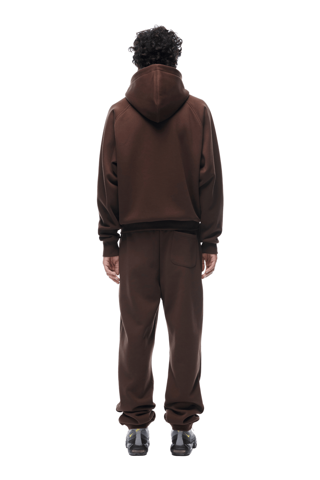 ZIP HOODIE CHOCOLATE BROWN