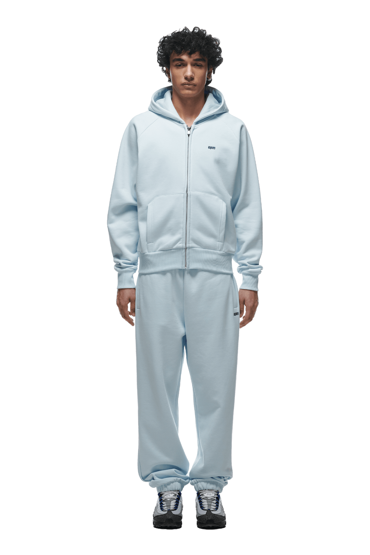 ZIP HOODIE ICE BLUE